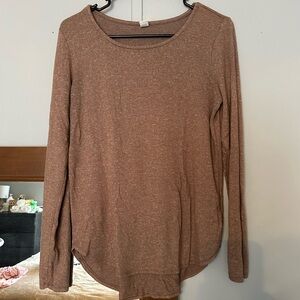 Old Navy Women's Tan Scoop Neck Sweater